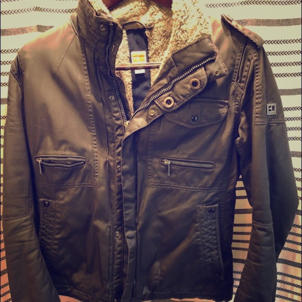 Boss Orange Grey Winter Bomber Jacket